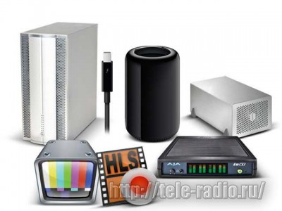 Автоматизация телевещания Apple Mac Pro/AJA Io XT/OnTheAir Video 3/DGO