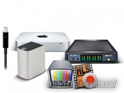 Автоматизация телевещания Apple Mac mini/AJA Io XT/OnTheAir Video 3/DGO