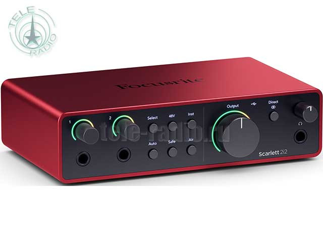 Двухканальный аудиоинтерфейс FOCUSRITE Scarlett 2i2 4th Gen