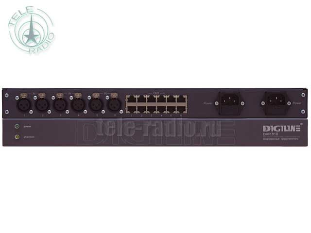 Профессиональный шестиканальный микрофонный предусилитель Digiton Systems DIGILINE DMP.610