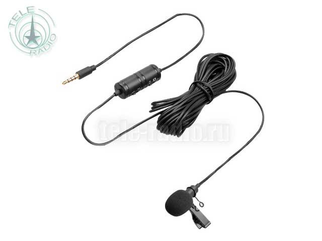 Микрофон петличный E-IMAGE M1010 Clip-on Lavalier Microphone (5m)
