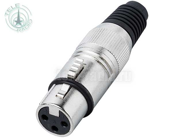 Разъем XLR-F cannon 3-pin Bespeco XLR3FX