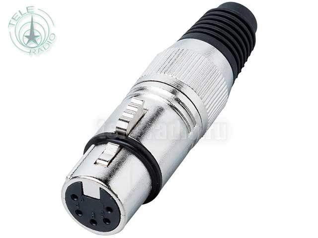 Разъем XLR-F cannon 5-pin Bespeco XLR5FX