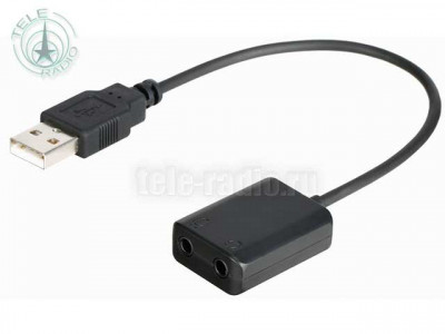 Адаптер Saramonic EA2L USB с кабелем 15 см для микрофона и наушников 3,5 мм