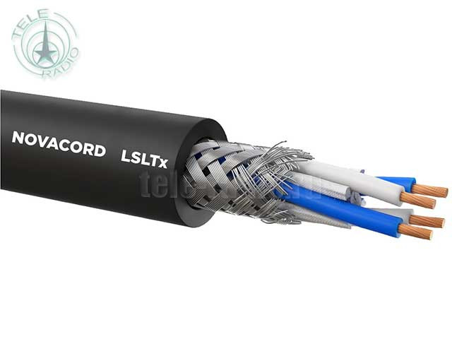 Кабель квадропольный микрофонный NOVACORD Star Quad 4x0.20 LSLTx