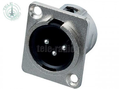 Разъем XLR-M панельный BESPECO XLR3MP