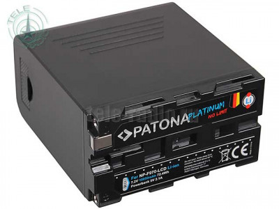 Аккумулятор Patona Platinum для Sony NP-F970 выход micro USB и USB-C-вход