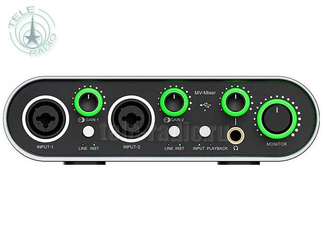 Внешняя звуковая карта Saramonic MV-Mixer вход: 2х XLR / 1/4"; выход: USB-C