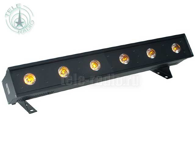 Многофункциональное светодиодное линейное устройство ADJ Ultra HEX Bar 6 с 6 светодиодами HEX 6-в-1 мощностью 10 Вт каждый.
