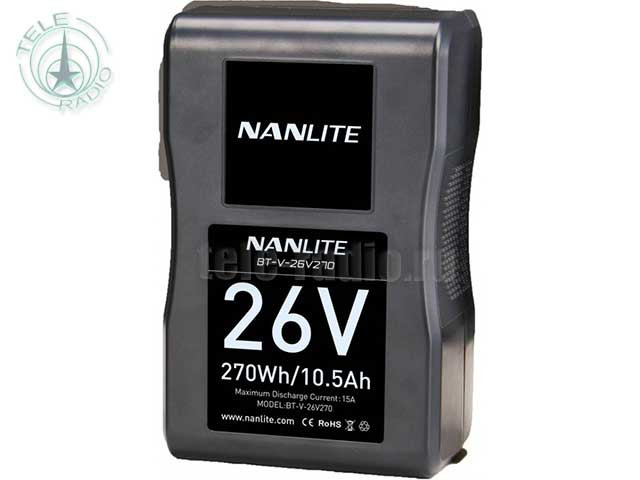 Литий-ионный аккумулятор Nanlite BT-V-26V270 (V-Mount)