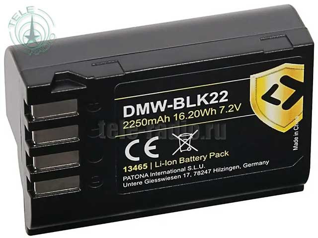 Аккумулятор Patona Protect аналог Panasonic DMW-BLK22