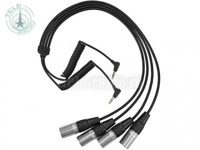 Кабель Saramonic SR-C2020 2x 3.5mm TRS Male to 4x XLR Splitter для двух радиосистем и Blink 500 Pro