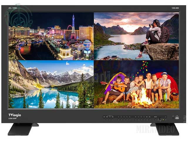 Контрольный мультиформатный 4K/UHD 12G монитор с квадратором TVLogic LXM-320P