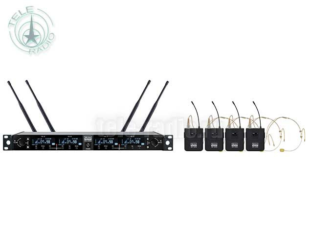 Радиосистема XLINE WS-1200B с споясными передатчикам и головными микрофонами