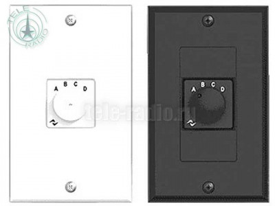 Настенный контроллер POWERSOFT WMP SELECTOR DECORA BK+WH для управления зонами усилителя