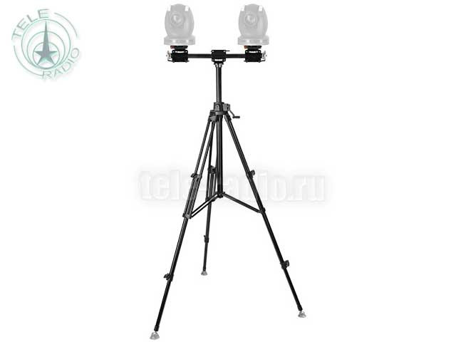 Опора E-IMAGE PSK09 Kit aluminum tripod w/rising center column & MS-010 для двух следящих PTZ камер