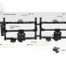 Клетка E-IMAGE Q200-TWIN Dual carbon fiber monitor cage для монитора (9") двойная