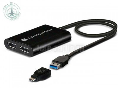 Sonnet USB3 Dual 4K 60Hz DisplayPort Adapter for Mac M1