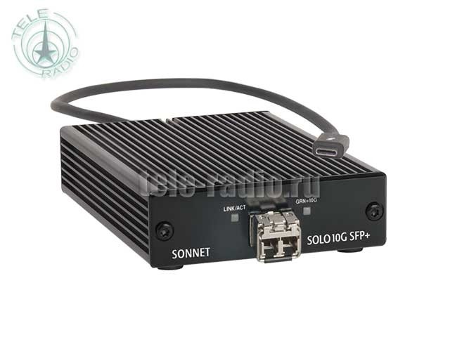 Sonnet Solo 10G Thunderbolt 3 to SFP+ 10 Gigabit Ethernet Adapter