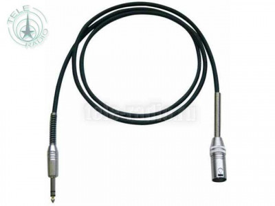 Bespeco IROMS900PBK Кабель готовый микрофонный XLR3MXM-JACK 6.3 stereo