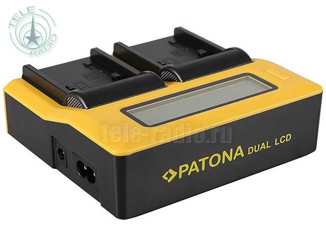 Зарядное устройство Patona Dual LCD USB для 2х аккумуляторов Sony NP-FZ100