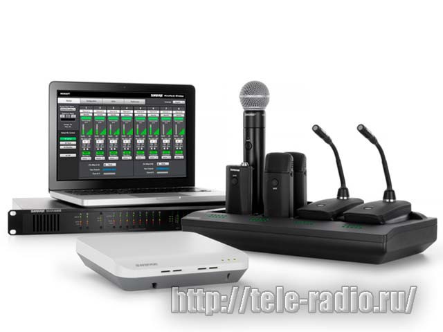 Shure MXW - сетевые аудиоинтерфейсы и точки доступа