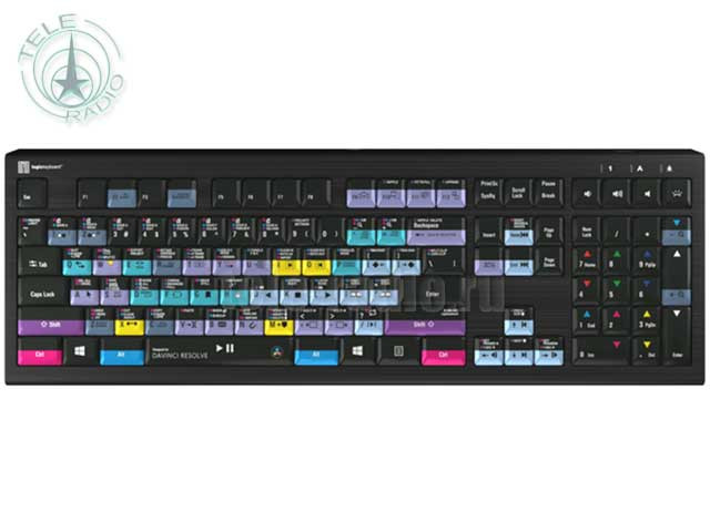 Клавиатура Logickeyboard Davinci Resolve PC Astra 2 US