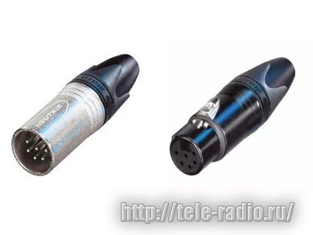 Neutrik XLR 6-контактные кабельные разъемы