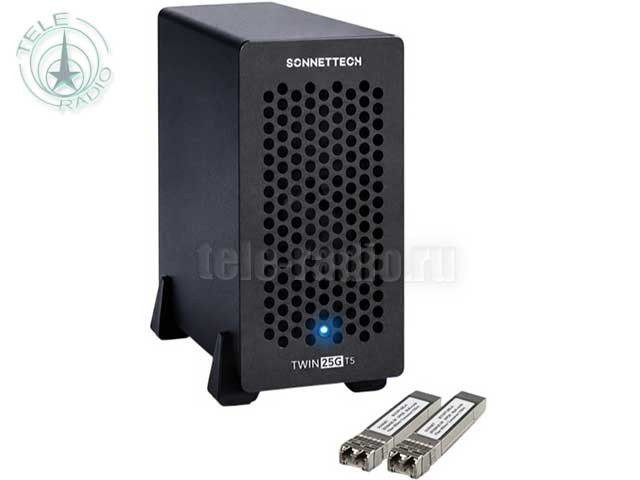 Адаптер Sonnet Twin25G T5 с двумя строенными трансиверами SFP28