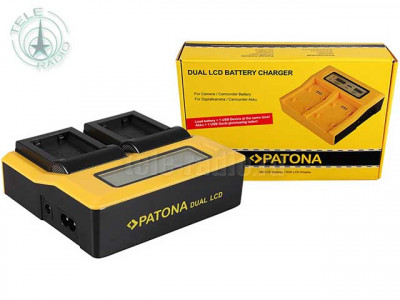 Зарядное устройство Patona Dual LCD USB для 2х аккумуляторов EN-EL15