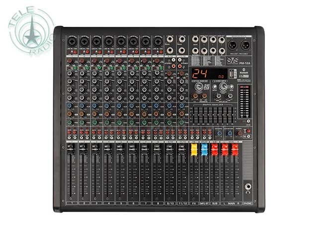SVS Audiotechnik mixers PM-12A Активный аналоговый микшерный пульт, 12-канальный