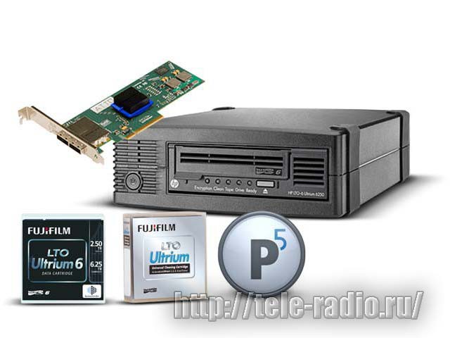 Архивная система хранения HP Ultrium 6250/PresSTORE Archive/Fujifilm LTO-6 Data cartritge 2,5ТВ