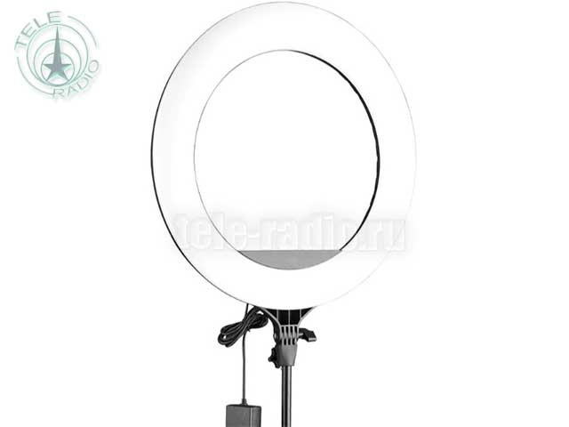 Светодиодный осветитель кольцевой E-IMAGE EL-18 PB 18" LED ring light with battery slot