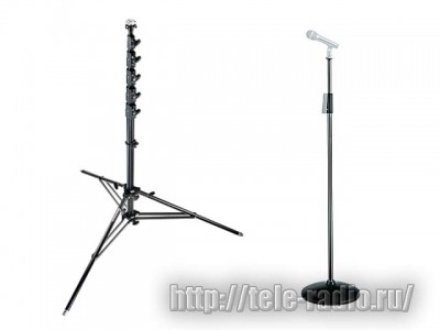 Manfrotto - стойки для микрофонов и акустических систем