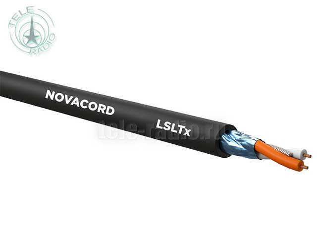 Кабель инсталляционный, коммутационный NOVACORD DMX SLIM PRO 2xAWG24 LSLTx для цифровых аудио сигналов