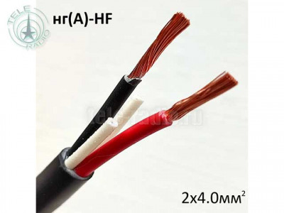 Урал КГАкнг(А)-HF 2х4,0мм² гибкий акустический кабель, бухта 100 м.