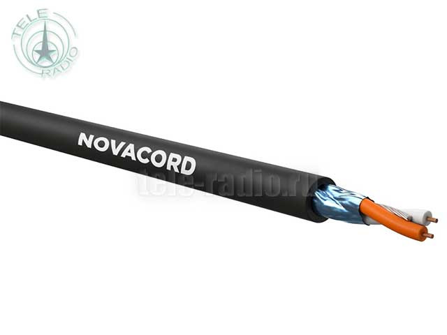 Кабель инсталляционный, коммутационный NOVACORD DMX SLIM PRO 2xAWG24 PVC для цифровых аудио сигналов