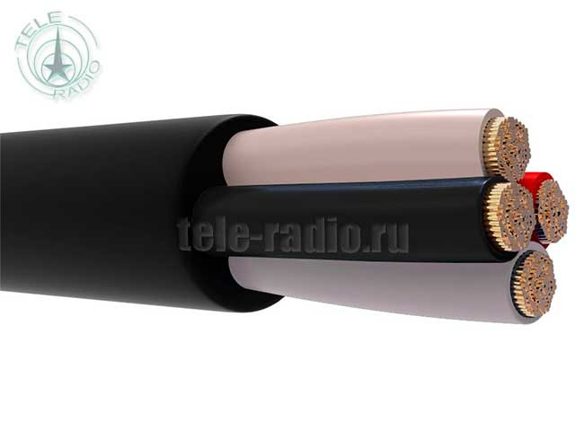 Урал КГАкнг(А)-HF 4х1,0мм² гибкий акустический кабель, бухта 100 м.