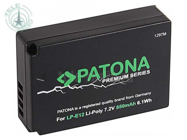 Аккумулятор Patona Premium аналог Canon LP-E12