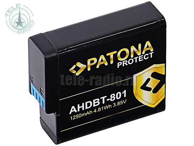 Аккумулятор Patona Protect аналог GoPro AHDBT-801/701/501