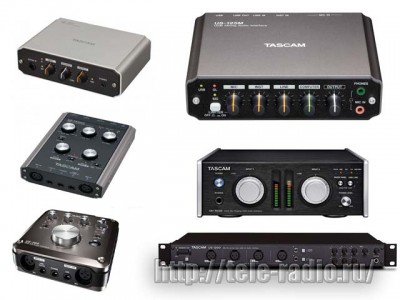 Tascam компьютерные аудио-миди интерфейсы и мониторы