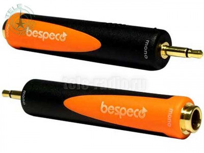 Bespeco SLAD100 Переходник 3,5 mm. mono jack M / 6,3 mm. mono jack F