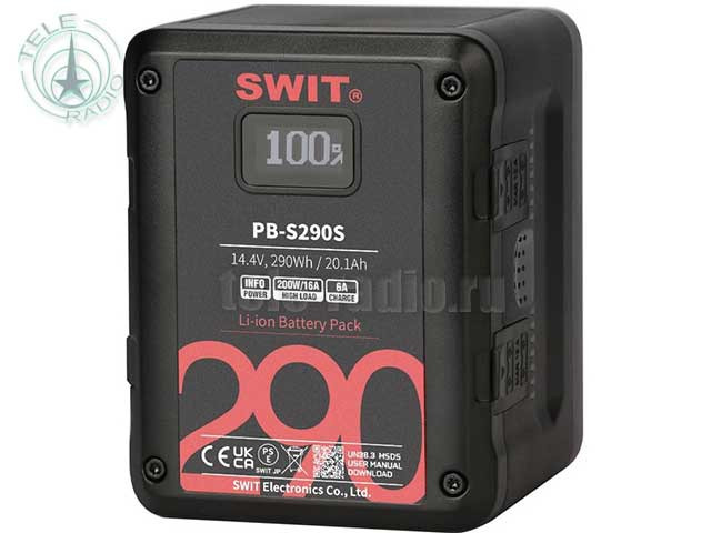 Li-ion аккумулятор SWIT PB-S290S серии Square Digital