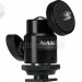 Мини-шаровая головка Nanlite AS-BH-1/4 с адаптером «горячий башмак»