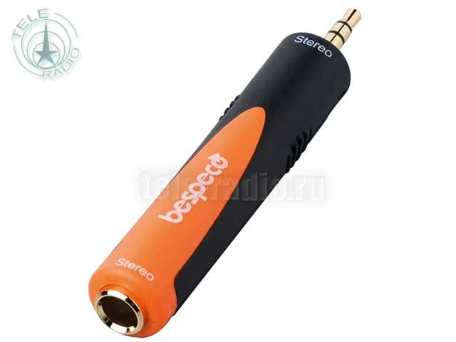BESPECO SLAD140 Переходник 3.5mm stereo jack M / 6.3mm stereo jack F